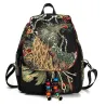 Canvas-Rucksack - buntes Ethno-Design