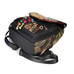 Canvas-Rucksack - buntes Ethno-Design