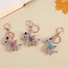 Crystal unicorn - keychainKeyrings