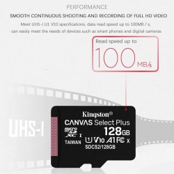 Kingston - Micro-SD-Speicherkarte - 32 GB - 64 GB - 128 GB - 256 GB - 512 GB