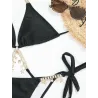 Sexy Bikini-Set - mit Kristall-/Metallverzierungen