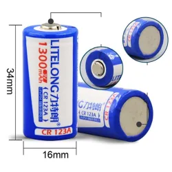 Originalbatterie - CR123A - 1300 mAh - 3 V