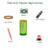 LiFePo4 - CR123A Batterie - wiederaufladbar - 1350mAh - 3V