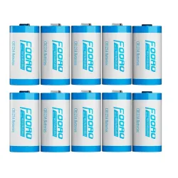16340 CR123A battery - rechargeable - 3.7V - 800mAh - with chargerBattery