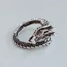 Dragon shaped silver ringRings