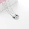 Heart shaped pendant with necklace - BEST BUDS - 2 piecesNecklaces