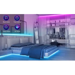 RGB-LED-Streifen - Bluetooth - mit Fernbedienung