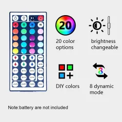 RGB-LED-Streifen - Bluetooth - mit Fernbedienung