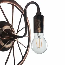 Vintage Industrierad - Wandlampe