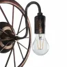 Vintage Industrierad - Wandlampe