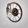 Vintage Industrierad - Wandlampe