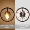 Vintage Industrierad - Wandlampe