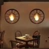 Vintage Industrierad - Wandlampe