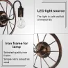 Vintage Industrierad - Wandlampe