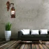 Vintage LED-Wandlampe - Laterne aus Eisen
