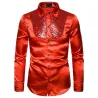 Glänzendes Metallic-Langarmshirt - mit dekorativen Pailletten