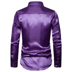 Glänzendes Metallic-Langarmshirt - mit dekorativen Pailletten