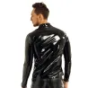 Jacke aus glänzendem Lackleder