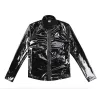 Jacke aus glänzendem Lackleder