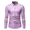 Luxurious long sleeve shirt - printed golden rosesT-shirts