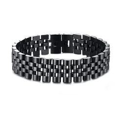 Breites Armband aus Edelstahl