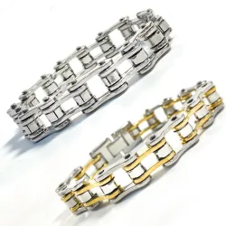 Edelstahlarmband - Motorradkettendesign