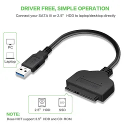 SATA Kabel auf USB 3.0 / USB 2.0 - Adapter