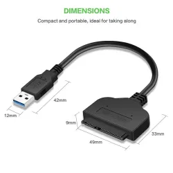 SATA Kabel auf USB 3.0 / USB 2.0 - Adapter