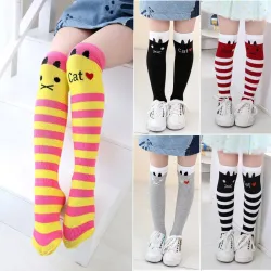 Knielange Baumwollsocken - Tiermuster