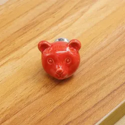 3D ceramic bear - furniture handles - knobsFurniture
