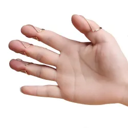 Gitarren-Fingerpicks aus Metall - 4 Stück