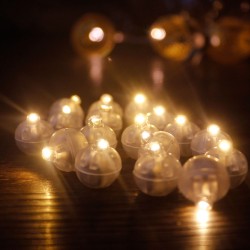 Runde RGB-LED-Leuchtkugeln - Party- / Ballonlicht - 100 Stück