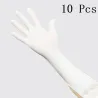 Long disposable nitrile gloves - multipurpose - touch screen function - waterproof - whiteHealth & Beauty