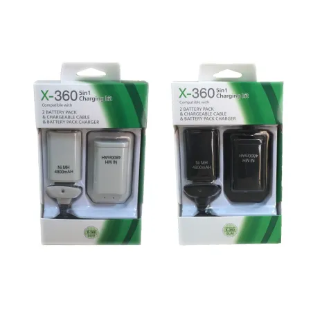 Xbox 360 – 4800-mAh-Akku – Ladestation – Kabel