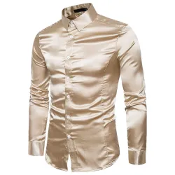 Satin long sleeve shirtT-shirts
