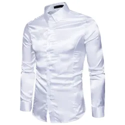 Satin long sleeve shirtT-shirts