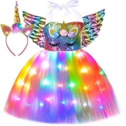 Einhornkostüm - Kleid - mit LED
