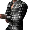 Elegantes Langarmshirt - geometrischer Druck