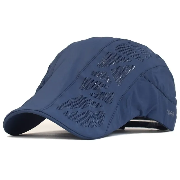 Trendy visor cap - newsboy style - with mesh - unisexHats & Caps