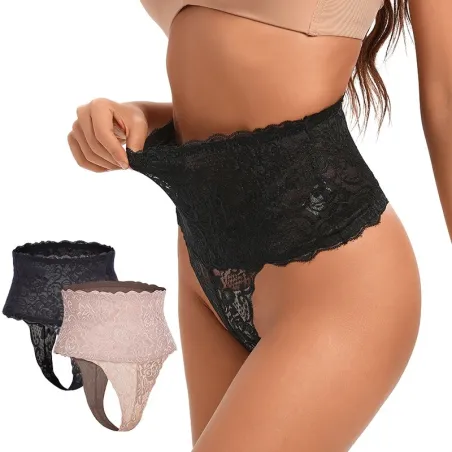 Schlankheits-Höschen mit hoher Taille - Tanga-Typ