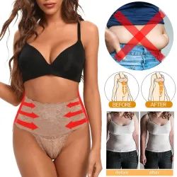 Schlankheits-Höschen mit hoher Taille - Tanga-Typ