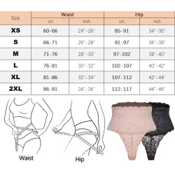 Schlankheits-Höschen mit hoher Taille - Tanga-Typ