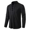 Klassisches Langarm-Shirt – zum Binden am Ausschnitt