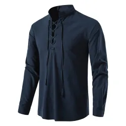 Classic long sleeve shirt - tie up necklineT-shirts