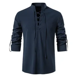 Classic long sleeve shirt - tie up necklineT-shirts