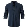 Classic long sleeve shirt - tie up necklineT-shirts
