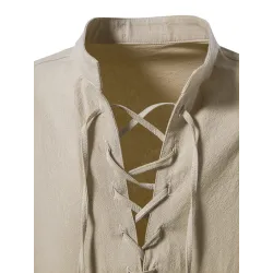 Classic long sleeve shirt - tie up necklineT-shirts