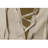 Klassisches Langarm-Shirt – zum Binden am Ausschnitt