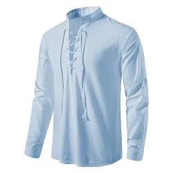 Classic long sleeve shirt - tie up necklineT-shirts