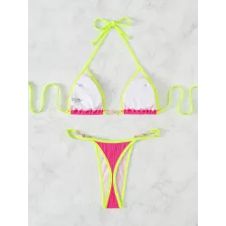 Sexy bikini set - with metal decorationsBeachwear